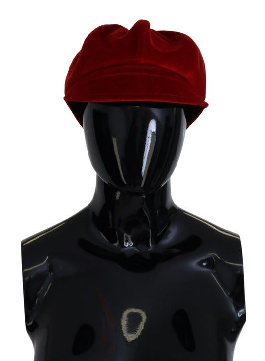 Dolce & Gabbana Elegant Red Cabbie Hat